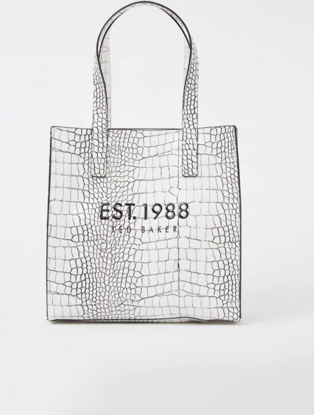 Ted Baker Lavinay Small shopper met crocostructuur