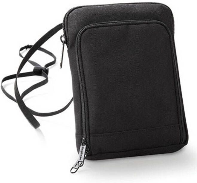 Bagbase Nektasje Zwart 19 X 14 Cm Festival Musthave Reistas(Volwassen )