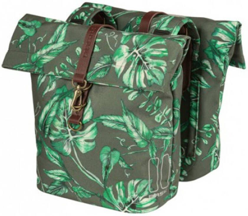 Basil Fietstas Dubbel Ever green 28 32 Liter Polyester Groen