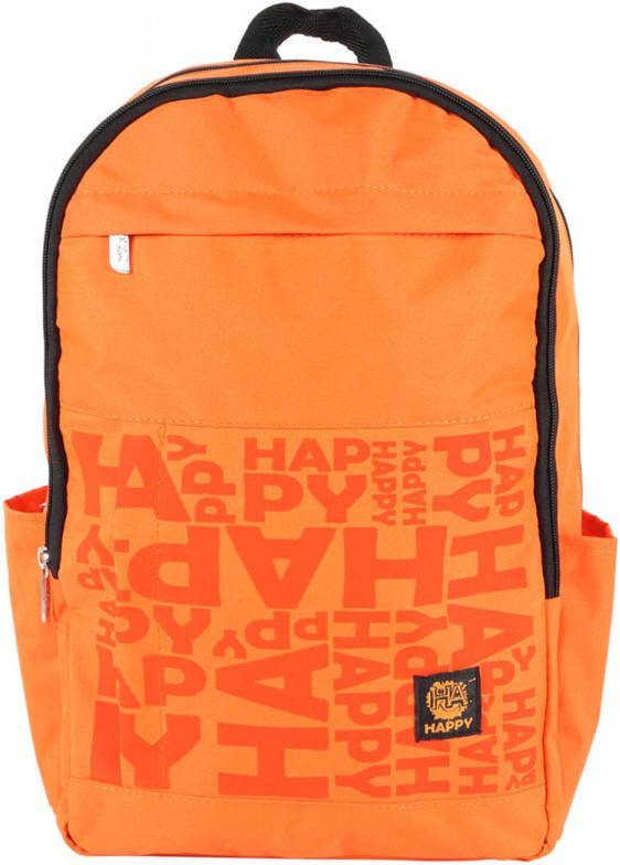BiggDesign Moods Up Happy Rugtas Rugzak Schooltas Sporttas Oranje