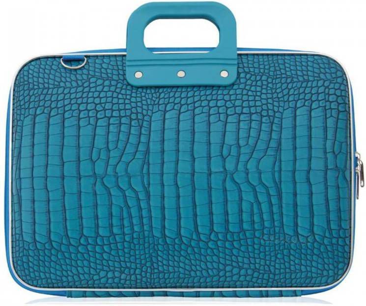 Bombata Croco Hardcase Laptoptas 15 inch Turquoise