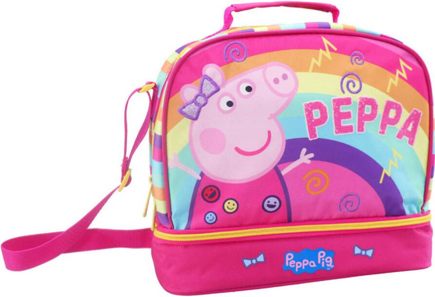 Disney Kleine Koeltas Voor Lunch Roze Met Peppa Pig Print 27 X 13 X 24 Cm 8 Liter Koeltas