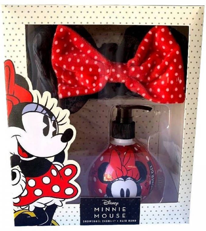 Disney Minnie Mouse Geschenkset Bad & Wasgel + Make up Haarstrik