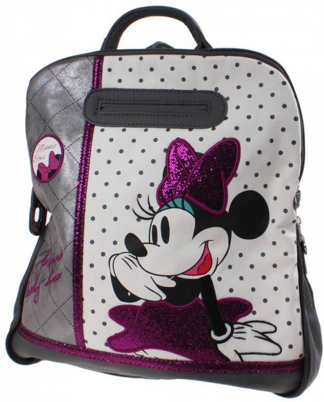 Disney Rugzak Minnie Mouse Bows 31 X 35 X 12 Cm Zwart/wit
