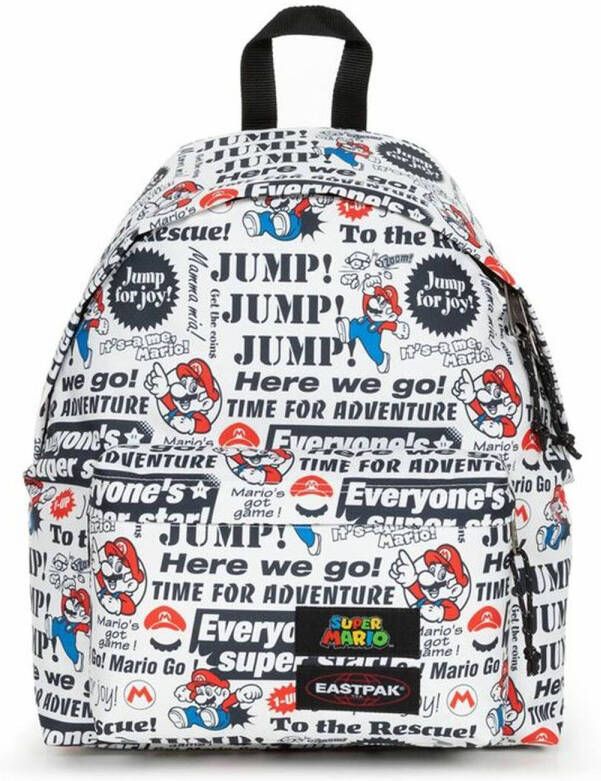 Eastpak Gymtas Super Mario Newspaper Wit