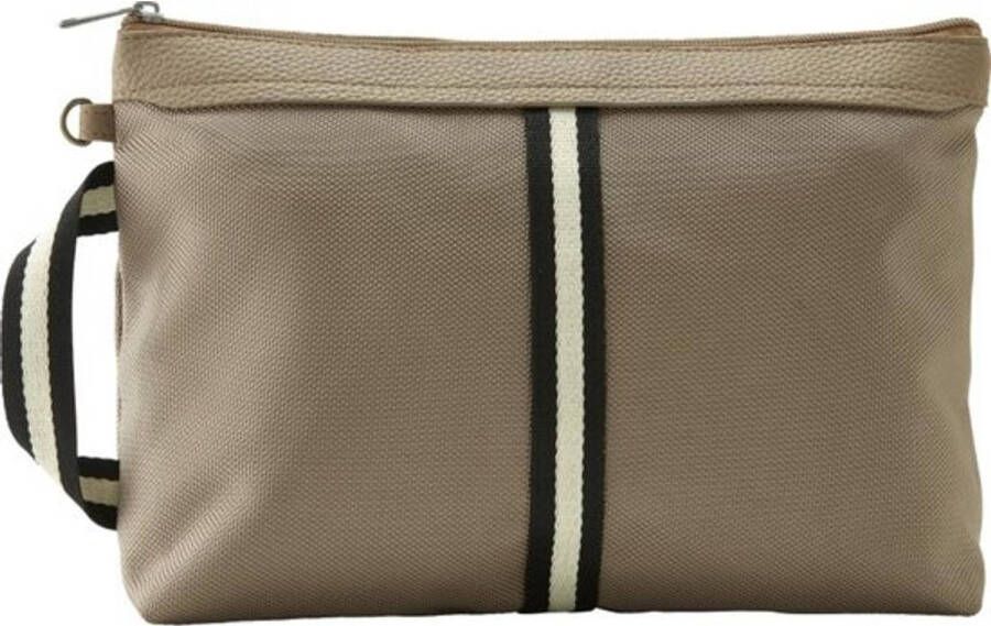 JJDK Toilettas Jens Heren 26 X 9 X 20 Cm Nylon Beige