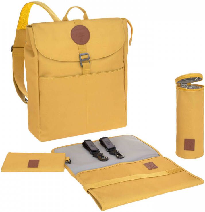Lässig Greenlabel Backpack/Luier En Verzorgingstas Adventure Lemon Curry