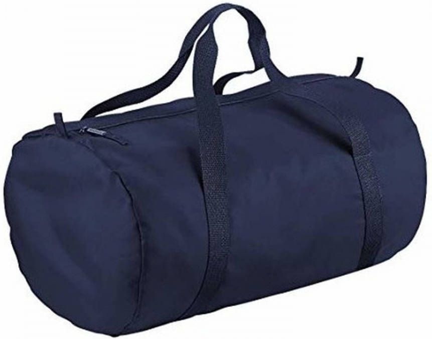 Bagbase Navy Blauwe Ronde Polyester Reistas/sporttas/weekendtas 32 Liter Sporttassen