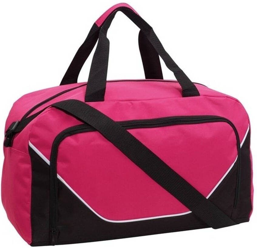 Merkloos Sporttas/reistas Roze/zwart 29 Liter Sporttassen
