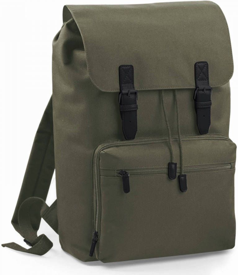 Bagbase Vintage Schooltas Rugzak/rugtas Olijf Groen 49 Cm Rugzak