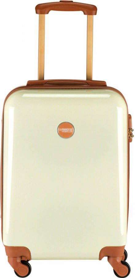 Princess Traveller Trendy Dots Small cream Harde Koffer