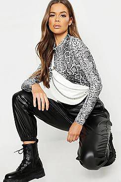 boohoo Buideltasje Met Ketting, White