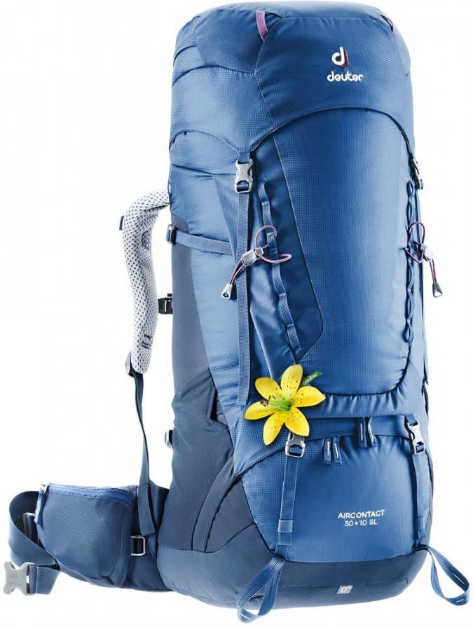 Deuter Aircontact 50+10 SL Rugzak Dames Middenblauw/Donkerblauw