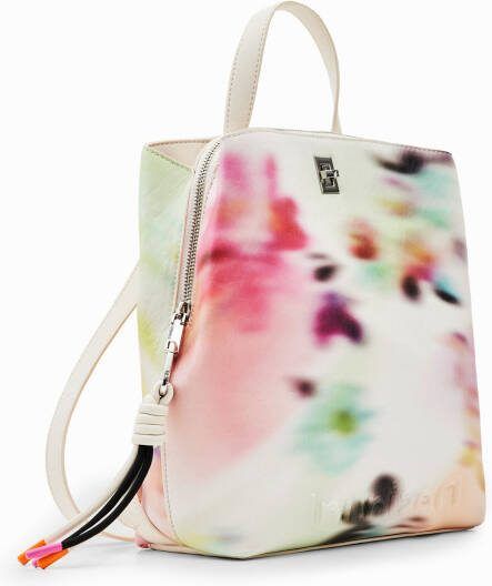 Desigual Kleine rugzak met onscherpe print