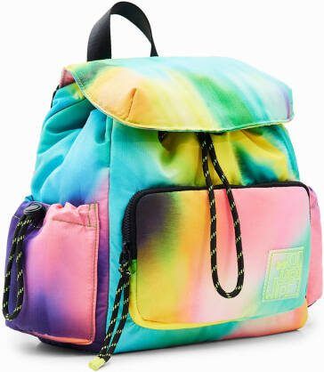 Desigual Middelgrote nylon rugzak met tie dye