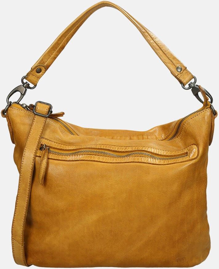 Bear Design Cow Lavato Schoudertas okergeel Damestas