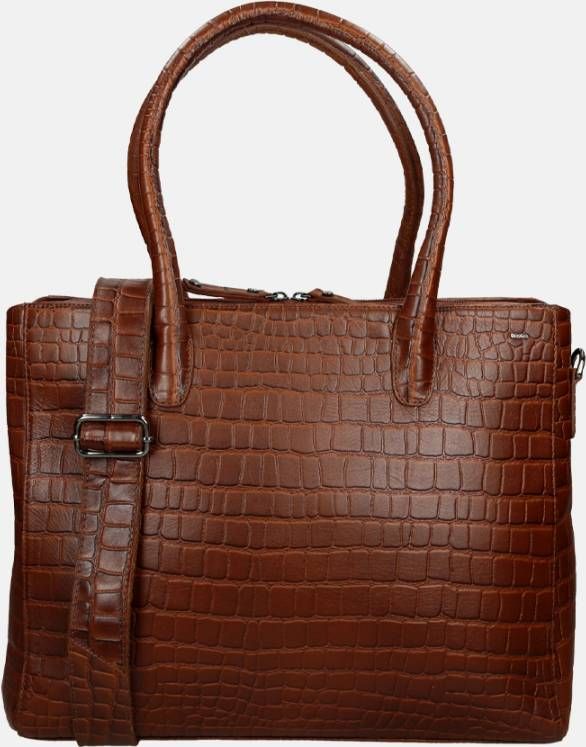 Berba Laguna shopper 15.6 inch cognac