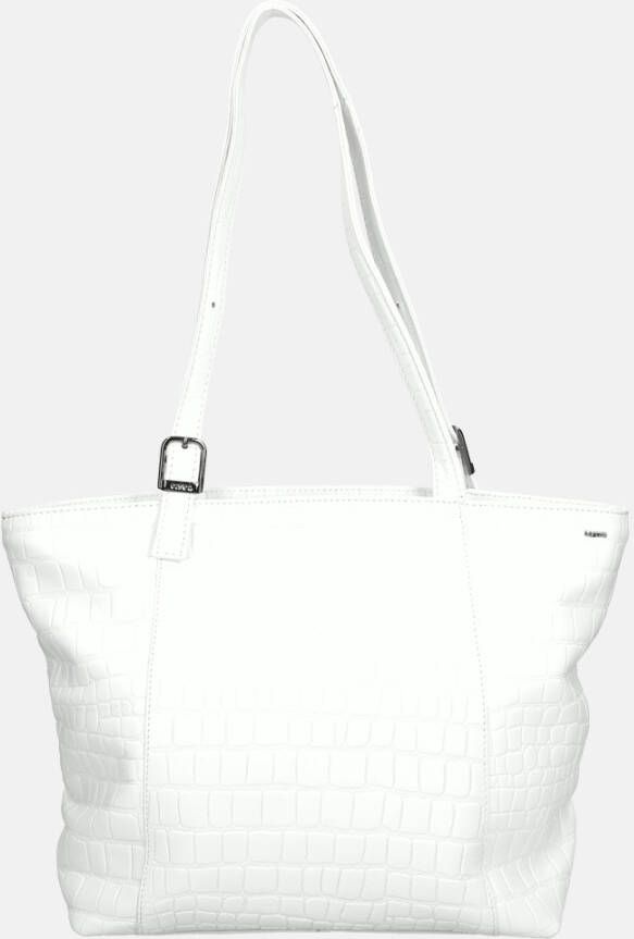 Berba Laguna shopper croco white