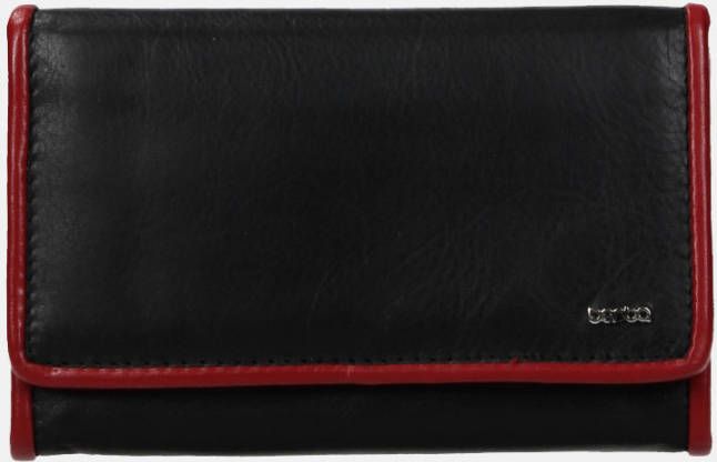 Portemonnee Berba Soft Damesportemonnee 001-303 Zwart / Rood