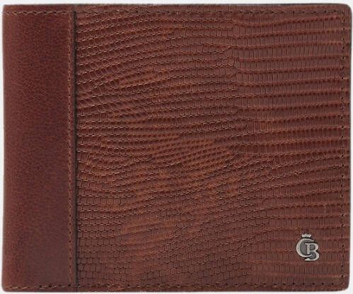 Castelijn & Beerens Bi fold portemonnees Billfold 8 pasjes RFID Bruin