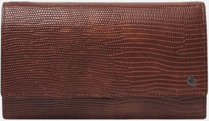 Castelijn & Beerens Donna Damesportemonnee Overslag 6 Pasjes RFID cognac Dames portemonnee