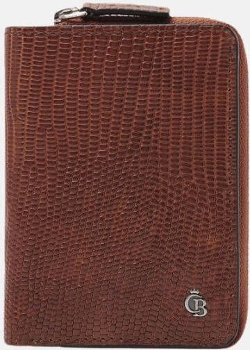 Castelijn & Beerens Donna Damesportemonnee Ritsvak 4 Pasjes RFID cognac Dames portemonnee