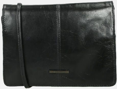 Claudio Ferrici Pelle Vecchia Wallet on a String black Dames portemonnee
