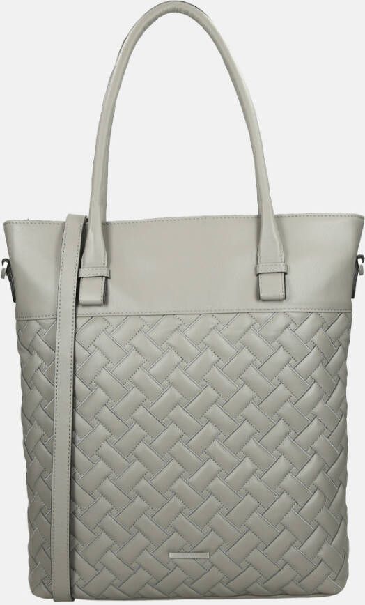 Claudio Ferrici Woven shopper grey
