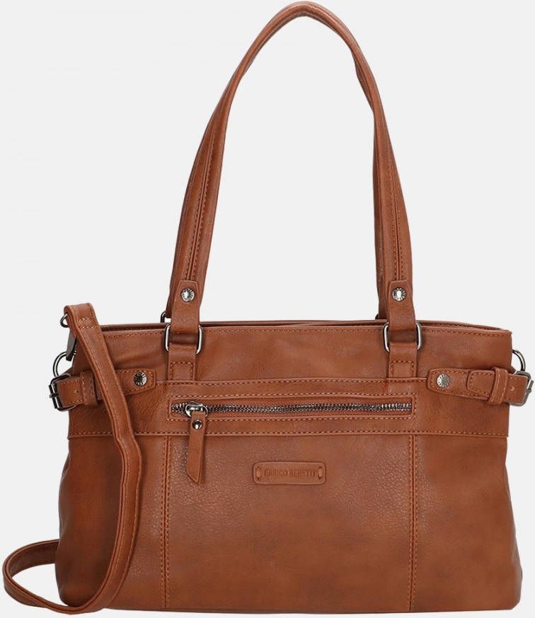 Enrico Benetti Lily schoudertas cognac