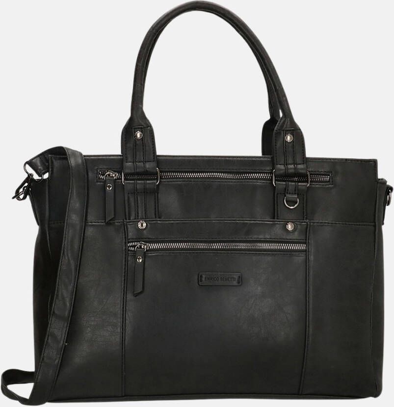 Enrico Benetti Nikki Shopper 14&apos, &apos, zwart Damestas