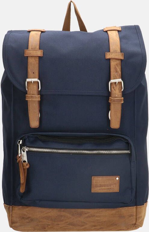 Enrico Benetti rugzak 17 inch donkerblauw