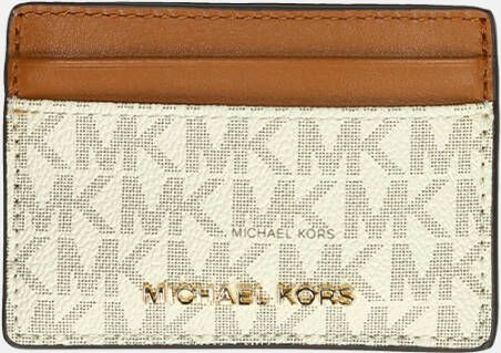 Michael Kors Jet Set pasjeshouder vanille