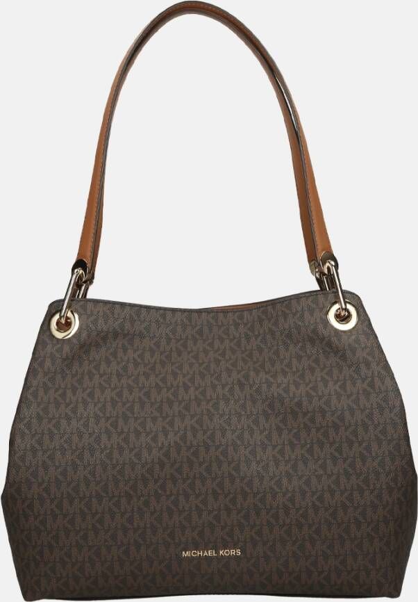 Michael Kors Raven Large Shoulder Tote Handtas Bruin