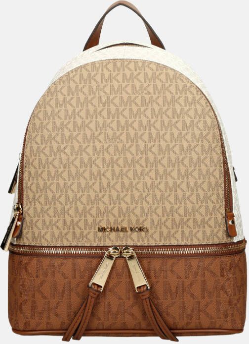 Michael Kors Rhea rugzak medium camel multi