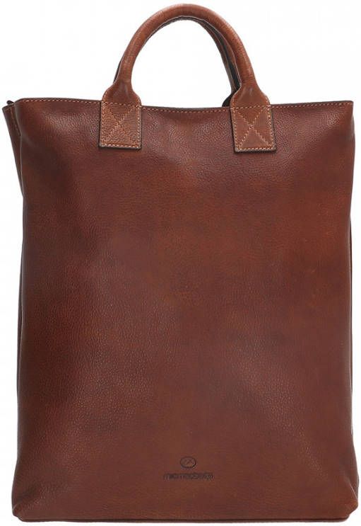 Micmacbags Discover Laptop Rugtas 15.6" Donker Cognac