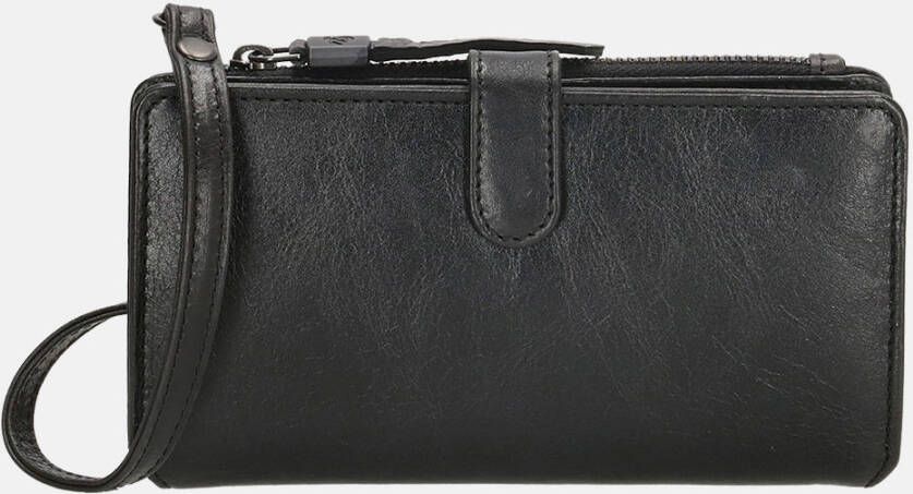 Micmacbags Porto Portemonnee/Telefoonhoesje zwart Dames portemonnee