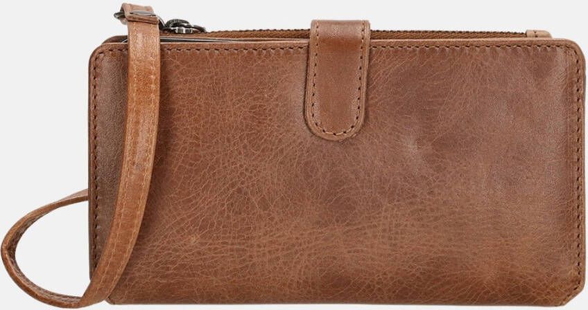 Micmacbags Porto Portemonnee/Telefoonhoesje bruin Dames portemonnee