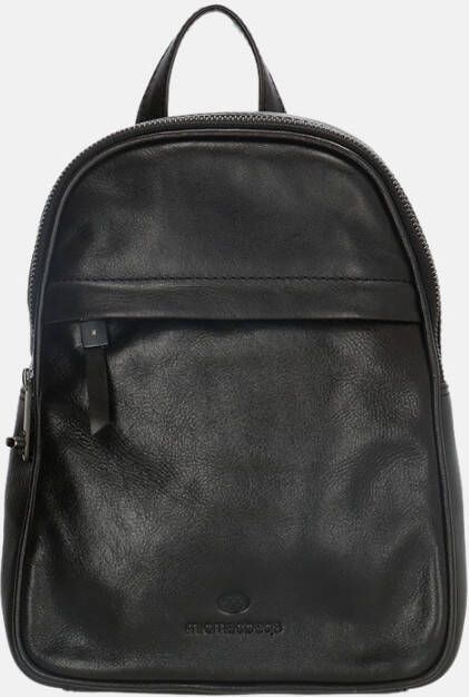 Micmacbags leren dames rugzak Porto zwart
