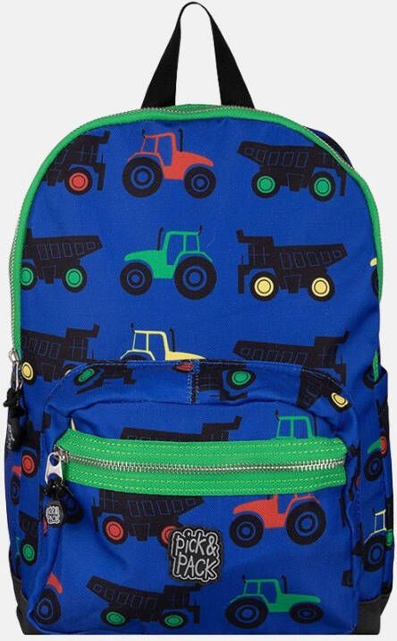 Pick & Pack Schooltas Tractor Backpack M 13 Inch Blauw