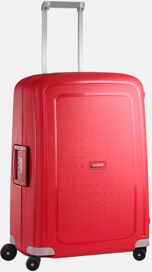 Samsonite S&apos, Cure Spinner 69 crimson red Harde Koffer