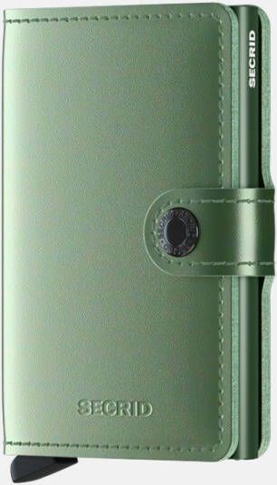 Secrid Pasjes portemonnees Miniwallet Metallic Groen