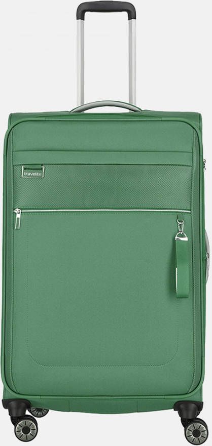 Travelite Miigo 4 Wheel Trolley L Expandable green Zachte koffer