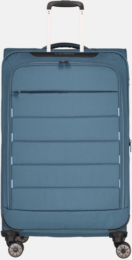 Travelite Skaii 4 Wiel Trolley L Expandable Blue/Lightblue