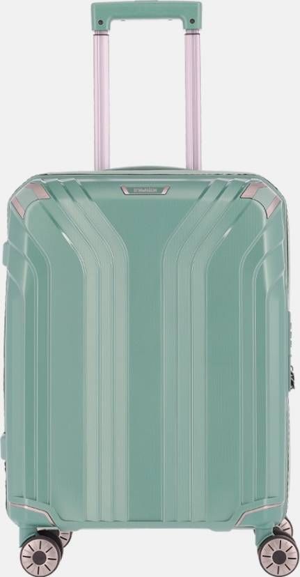 Travelite Elvaa 4 Wiel Trolley S green Harde Koffer