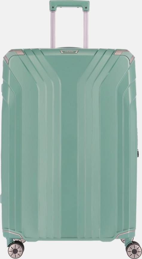 Travelite Elvaa 4 Wiel Trolley L green Harde Koffer