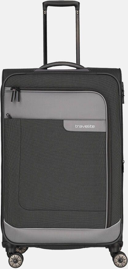 Travelite Viia 4 Wheel Trolley L Expandable anthracite Zachte koffer