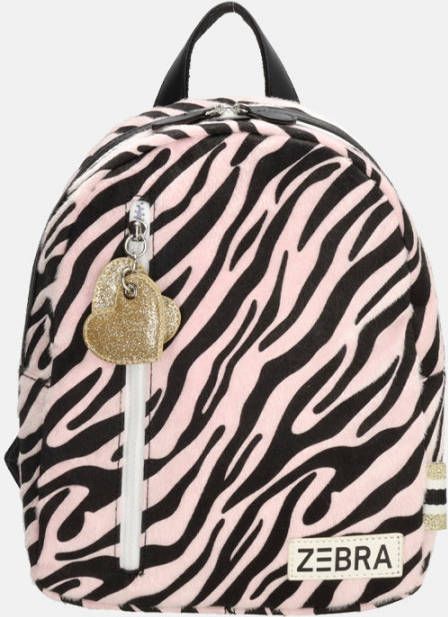 Zebra Trends Zebra Girls Rugzak S Fluffy Zebra Pink