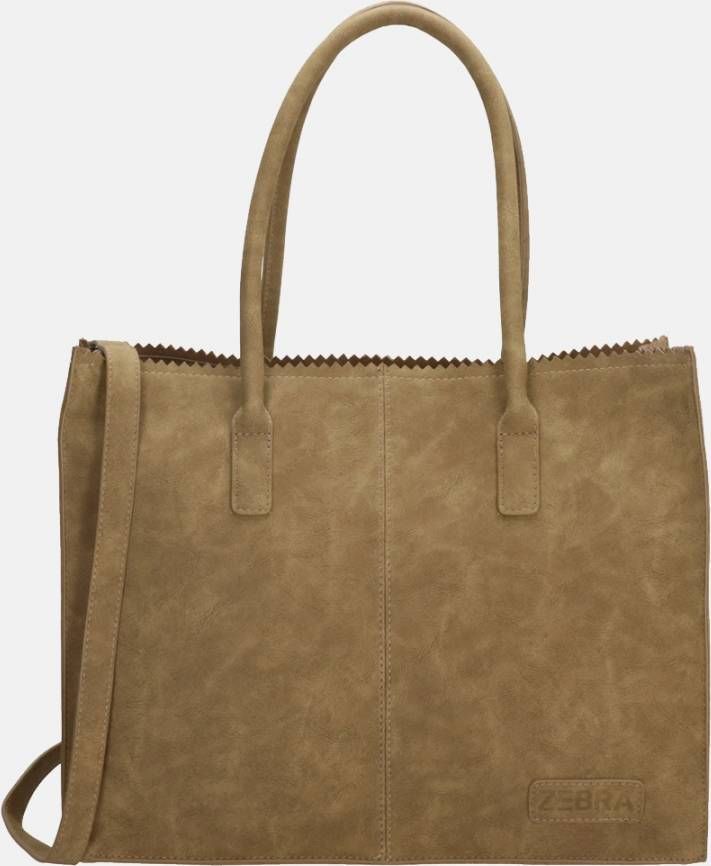 Zebra Trends Zebra Natural Bag Kartel Lisa Olijfgroen