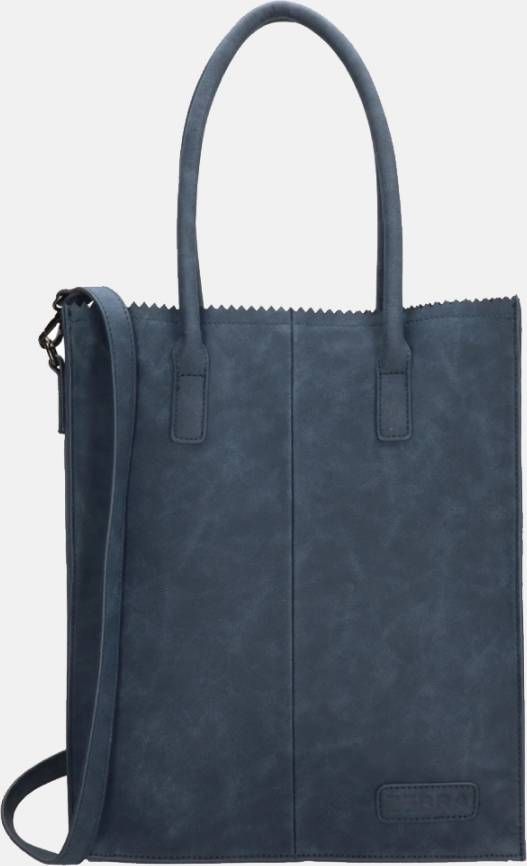 Zebra Trends Zebra Natural Bag Kartel Rosa Jeansblauw