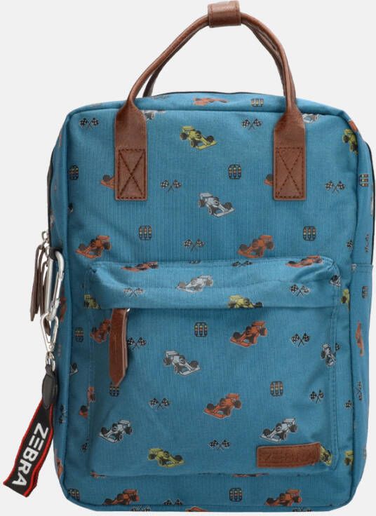 Zebra Trends Boys Rugzak Formule 1 licht blauw Kindertas